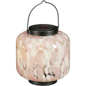 Luca Lighting lantaarn solar wit (16,5x18,5 cm)