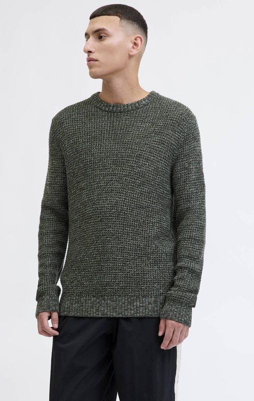 Jack & Jones - Jjlink Knit Crew Neck - Trui - Groen - Regular Fit