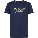 Petrol Industries T-shirt met logo navy