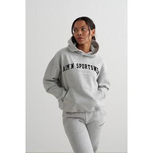 Aim'n Varsity hoodie grijs