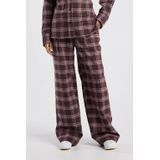 America Today - Pixie - Dames Broek - Ruitdessin - Medium Waist - Straight Fit