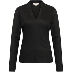 Expresso top zwart fijn gebreid