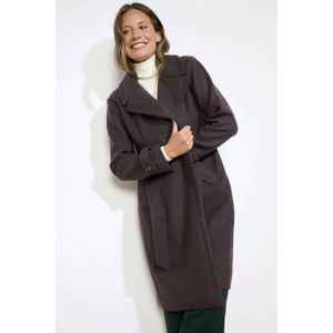 LOLALIZA wollen manteljas donkerbruin