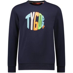 TYGO & vito sweater Sem met logo donkerblauw/multi