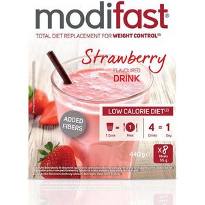 Modifast Milkshake Aardbeien - 8 stuks