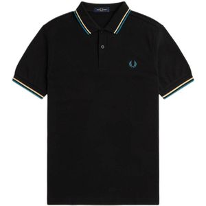 Fred Perry regular fit polo TWIN TIPPED met contrastbies