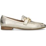 Manfield Leren Loafers Goud