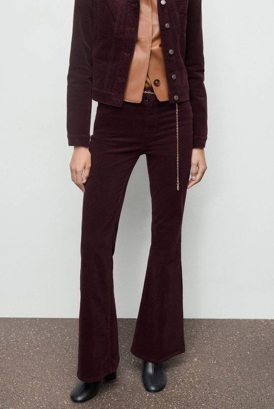 MANGO Jeans 'Violetav'  donkerrood