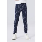 NAME IT KIDS slim gebloemde legging