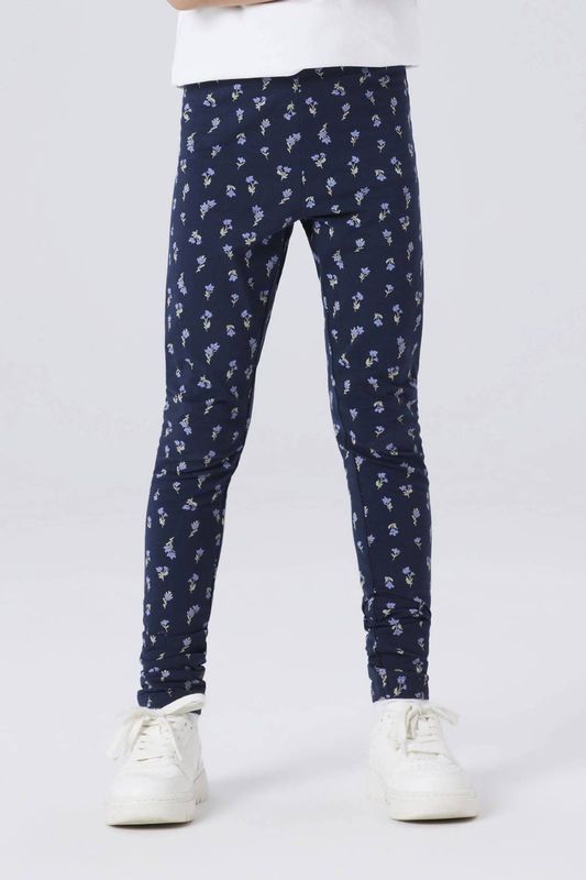 NAME IT KIDS slim gebloemde legging
