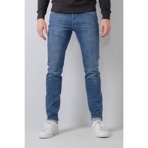 Petrol Industries slim fit jeans SEAHAM met riem medium blue