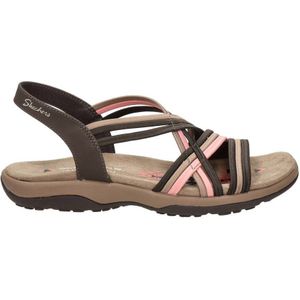 Skechers Reggae Slim sandalen bruin/roze