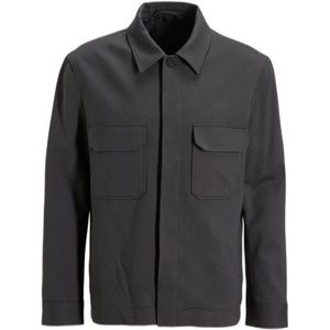 Redefined Rebel regular fit overshirt RREden asphalt