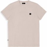 Butcher of Blue regular fit T-shirt Army met logo stone beige