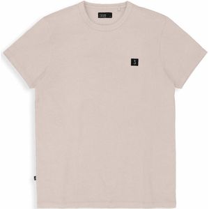 Butcher of Blue regular fit T-shirt Army met logo stone beige