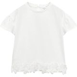 Mango Kids T-shirt naturel wit