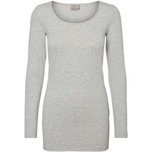 VERO MODA gemÃªleerde longsleeve VMMAXI met katoen grijs