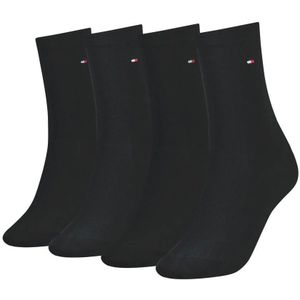 Tommy Hilfiger sokken met logo - set van 4 zwart