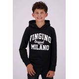 Vingino hoodie met logo zwart