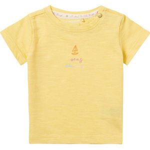 Noppies baby T-shirt Nanuet van biologisch katoen geel