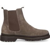 Manfield suède chelsea boots taupe