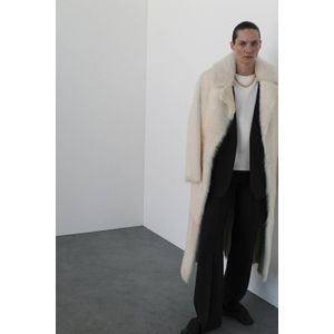 Mango baggy regular waist pantalon zwart