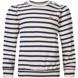 Noppies gestreepte longsleeve blauw/wit