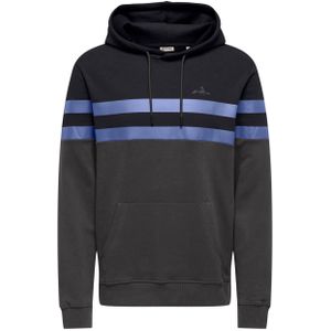 Only & Sons - Onsthor Reg Sweat Hood Cs 22036844 - Sweater - Zwart - Mannen