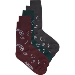 JACK & JONES sokken JACPAISLEY met paisleyprint - set van 5 multi