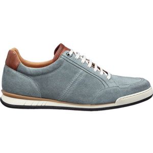 Van Lier suède sneakers grijsblauw