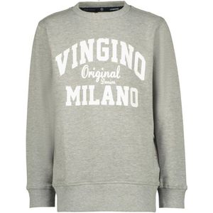 Vingino sweater met logo grijs melange