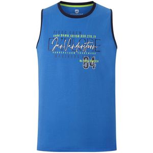 Jan Vanderstorm +FIT Collectie oversized T-shirt FRODEWIN Plus Size met printopdruk blauw