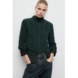 MANGO Trui 'TRENZON'  donkergroen