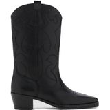 MANGO TEEN leren cowboylaarzen zwart