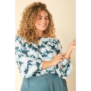 Yest Curve - Hanika Tops - Mint/Multi-Colour - Blousetops