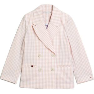 Tommy Hilfiger Geruite Blazer Lichtroze/Wit