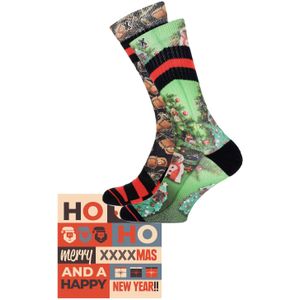 XPOOOS giftbox sokken met all-over print - set van 2 multi