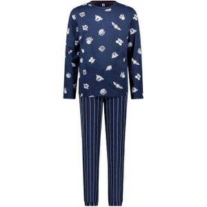B.Nosy pyjama B. a SLEEP met all over print donkerblauw/offwhite