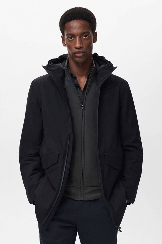 MANGO MAN - Interval - Tussenparka - Zwart