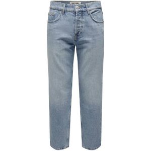 ONLY & SONS straight fit jeans ONSEDGE 6986 light blue denim