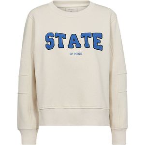 FREEQUENT sweater met tekst lichtblauw