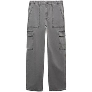 Mango straight jeans grey denim