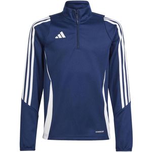 adidas Performance Junior voetbalsweater TIRO 24 donkerblauw/wit