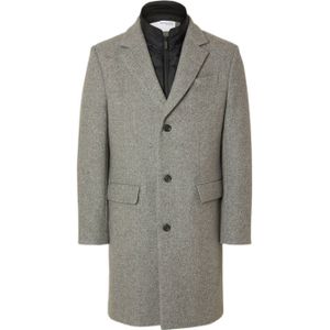 SELECTED HOMME trenchcoat lichtgrijs