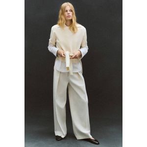 Mango gebreide trui met wol ecru