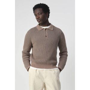 J.C. Rags trui gebreid taupe