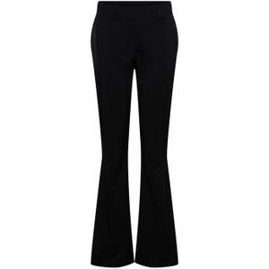 &Co Woman flared broek van travelstof zwart