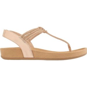 Graceland sandalen met strass beige