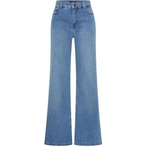 Claudia Sträter high waist wide leg jeans medium blue denim