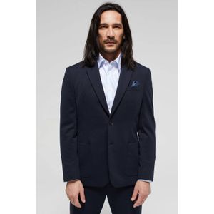 WE Fashion slim fit colbert van gerecycled polyester royal navy